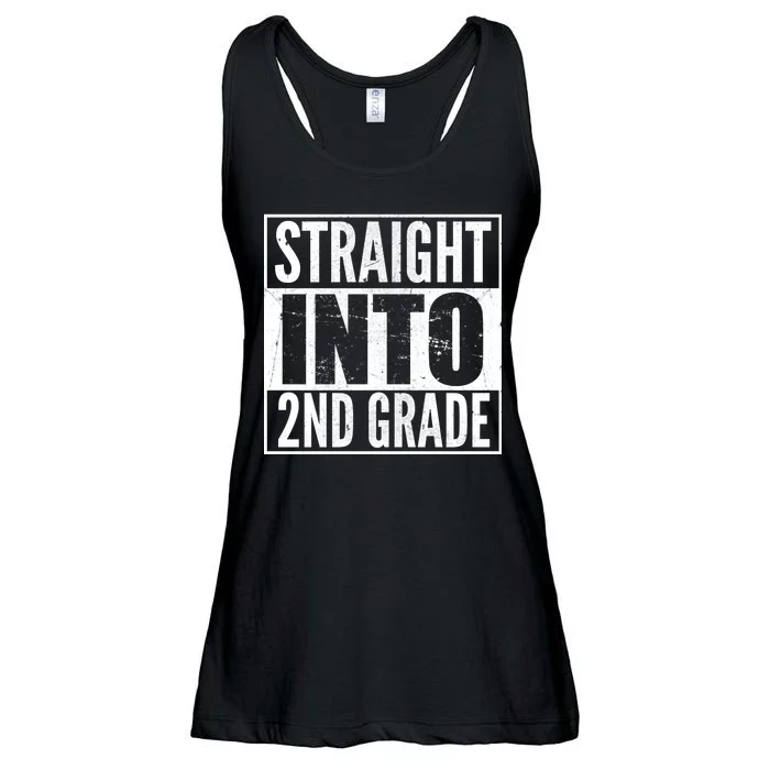 Straight Into 2nd Grade Ladies Essential Flowy Tank