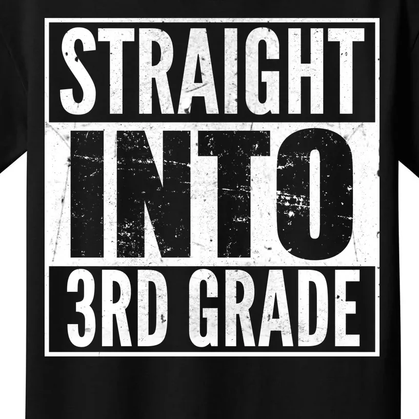 Straight Into 3rd Grade Kids T-Shirt