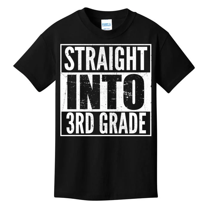 Straight Into 3rd Grade Kids T-Shirt