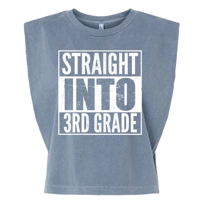 Straight Into 3rd Grade Garment-Dyed Women's Muscle Tee