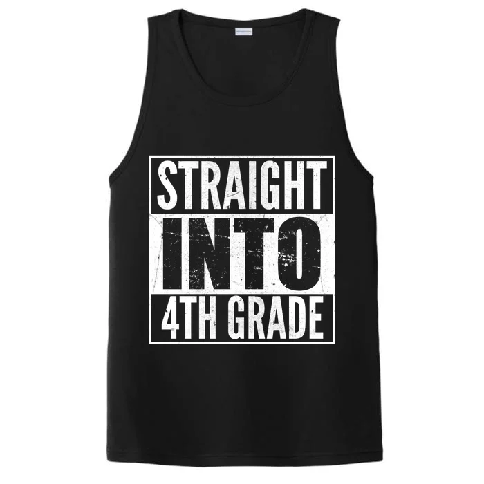 Straight Into 4th Grade Performance Tank