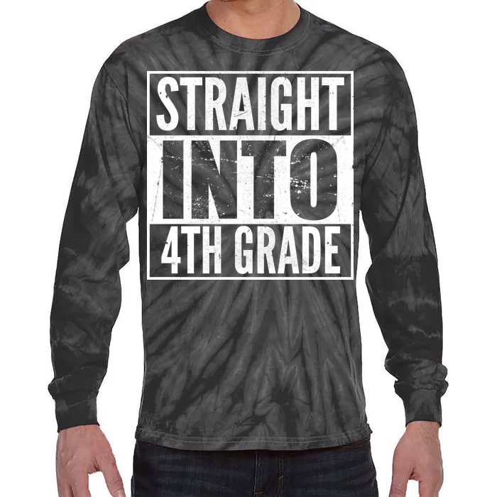 Straight Into 4th Grade Tie-Dye Long Sleeve Shirt