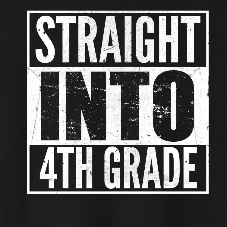 Straight Into 4th Grade Women's Crop Top Tee