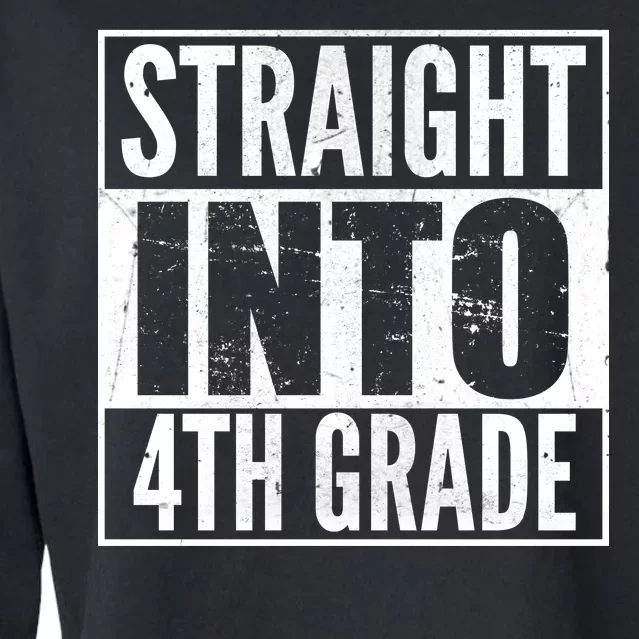 Straight Into 4th Grade Cropped Pullover Crew