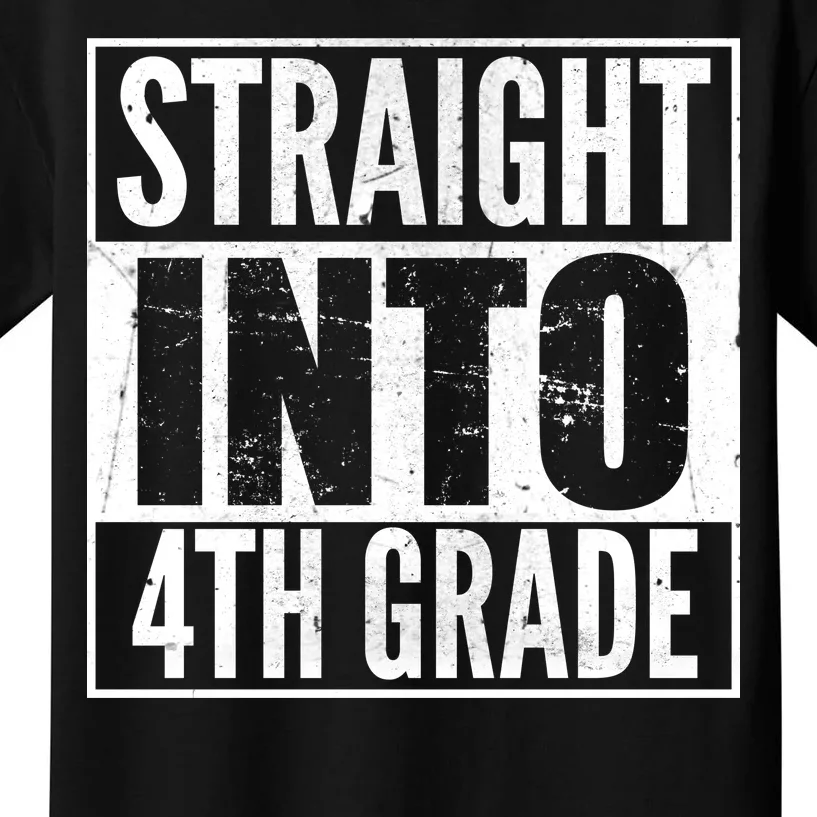 Straight Into 4th Grade Kids T-Shirt