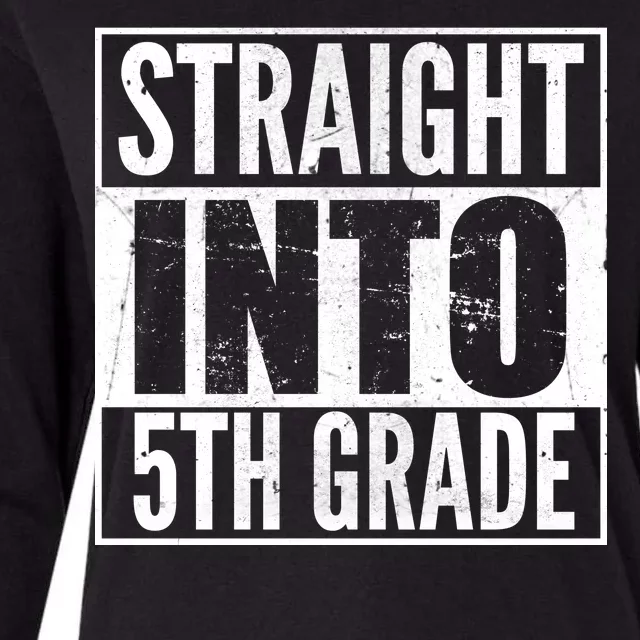 Straight Into 5th Grade Womens Cotton Relaxed Long Sleeve T-Shirt