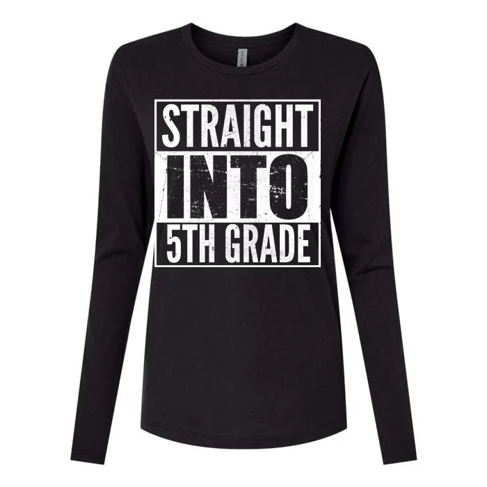 Straight Into 5th Grade Womens Cotton Relaxed Long Sleeve T-Shirt