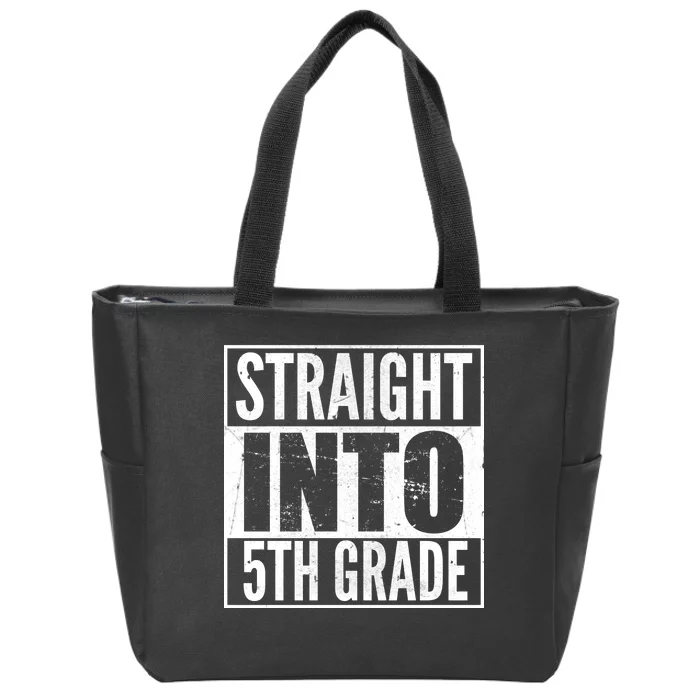 Straight Into 5th Grade Zip Tote Bag