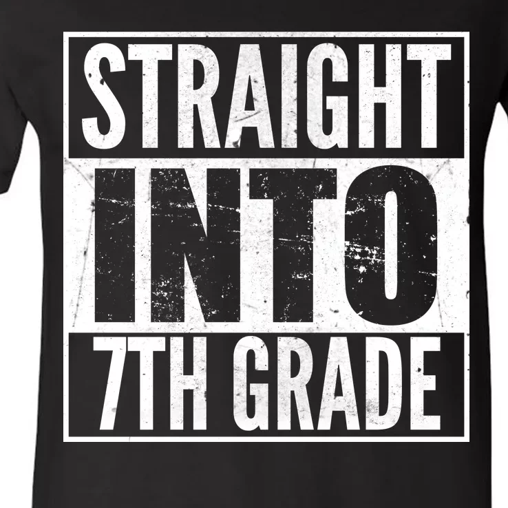 Straight Into 7th Grade V-Neck T-Shirt