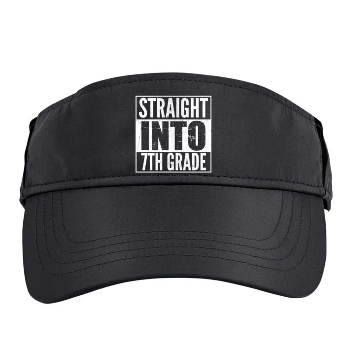 Straight Into 7th Grade Adult Drive Performance Visor