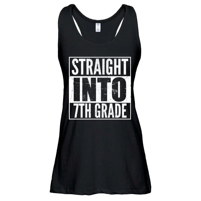 Straight Into 7th Grade Ladies Essential Flowy Tank