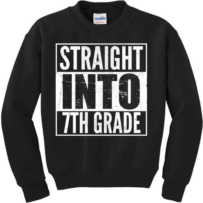 Straight Into 7th Grade Kids Sweatshirt