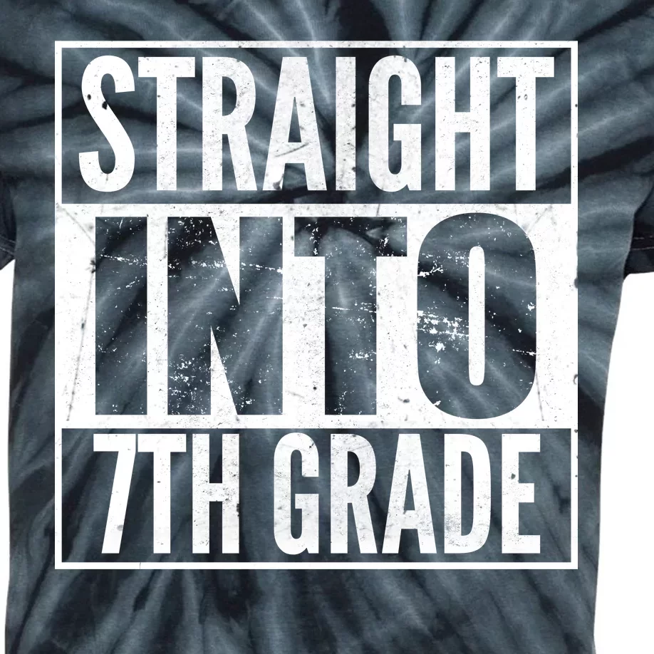 Straight Into 7th Grade Kids Tie-Dye T-Shirt