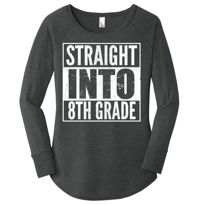 Straight Into 8th Grade Women's Perfect Tri Tunic Long Sleeve Shirt