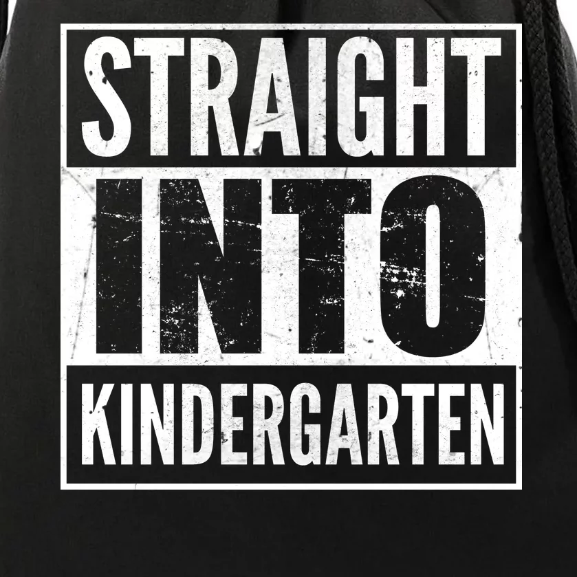 Straight Into Kindergarten Drawstring Bag