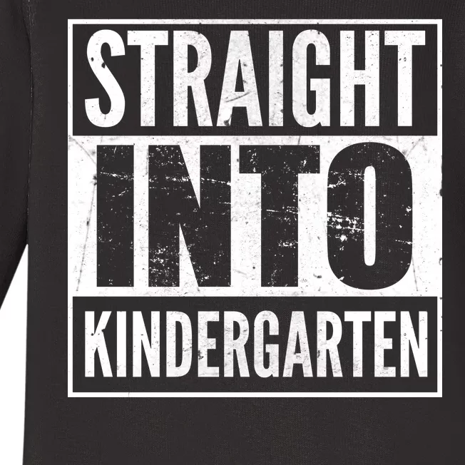 Straight Into Kindergarten Baby Long Sleeve Bodysuit