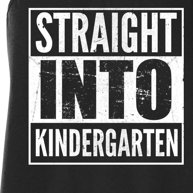 Straight Into Kindergarten Women's Racerback Tank