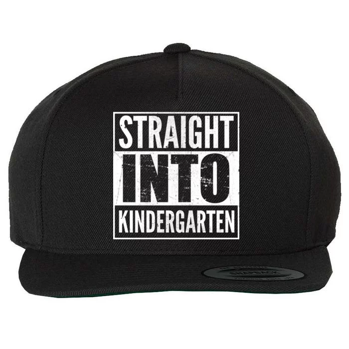 Straight Into Kindergarten Wool Snapback Cap