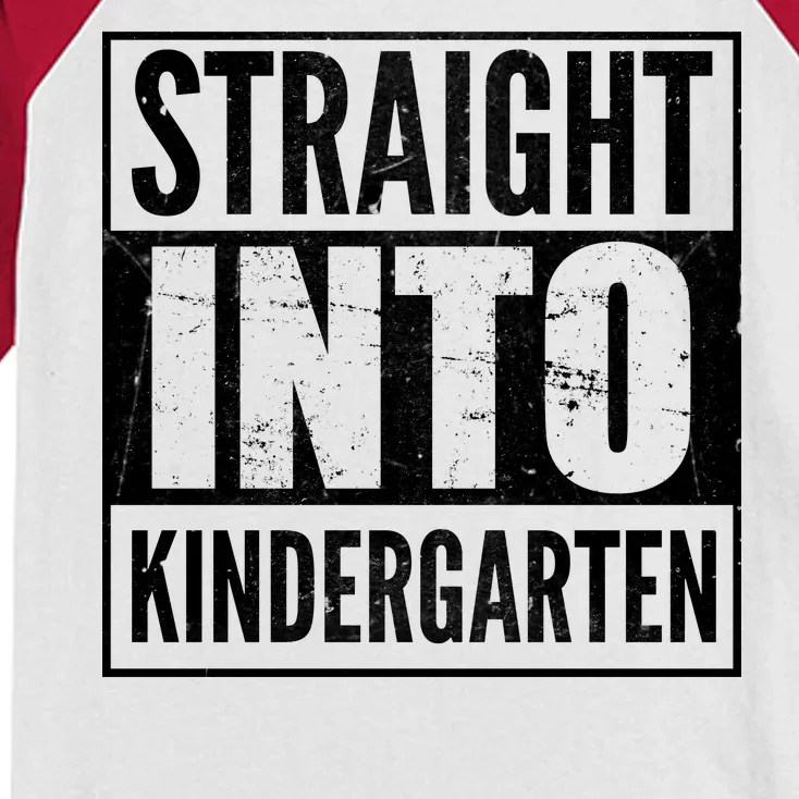 Straight Into Kindergarten Kids Colorblock Raglan Jersey