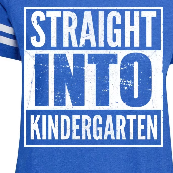 Straight Into Kindergarten Enza Ladies Jersey Football T-Shirt