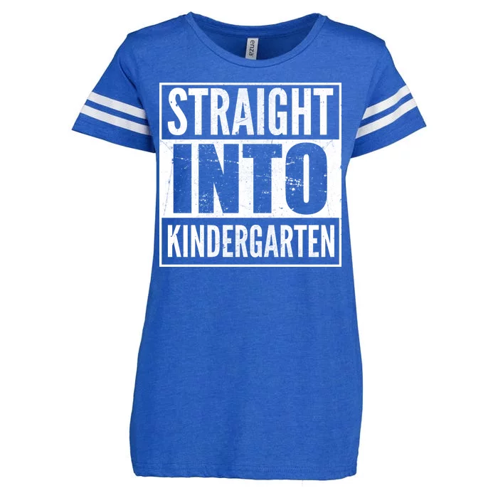 Straight Into Kindergarten Enza Ladies Jersey Football T-Shirt