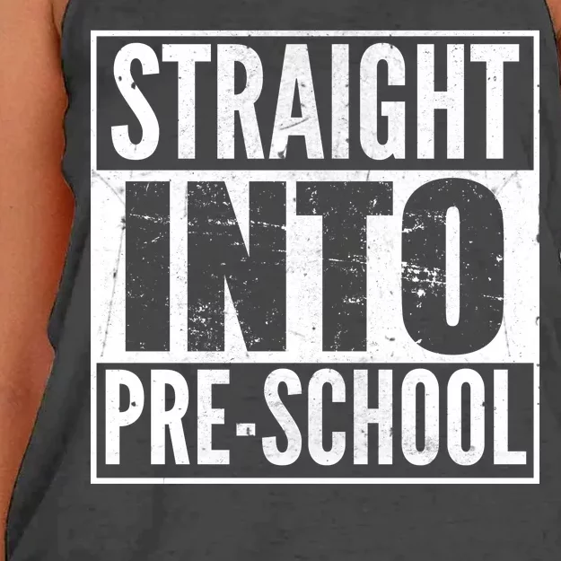 Straight Into Pre-School Women's Knotted Racerback Tank