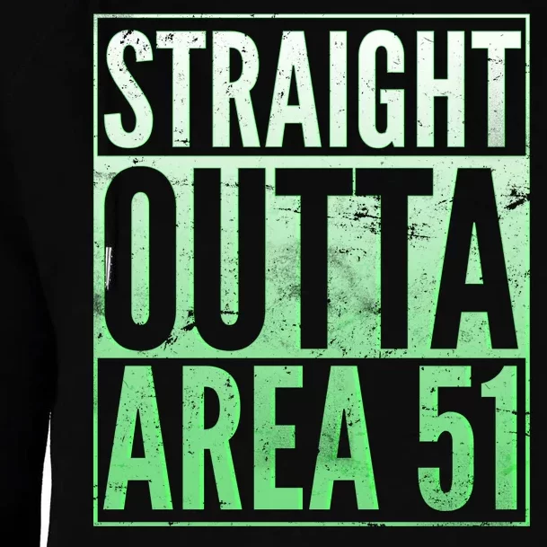 Straight Outta Area 51 Womens Funnel Neck Pullover Hood