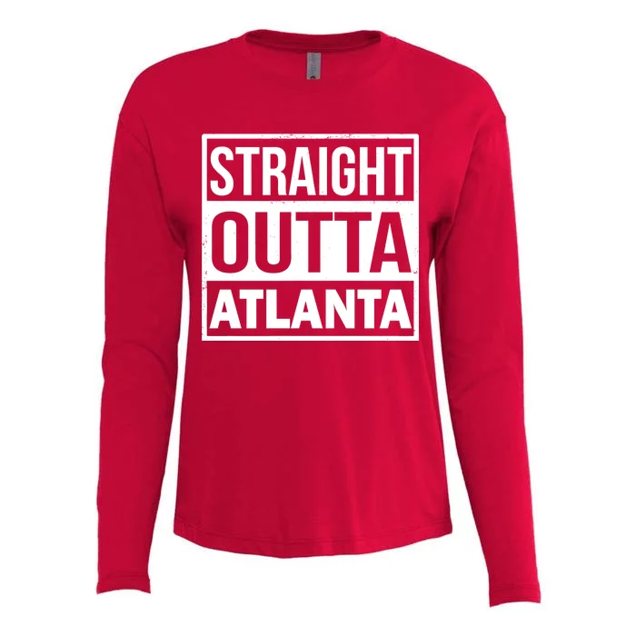 Straight Outta Atlanta Womens Cotton Relaxed Long Sleeve T-Shirt