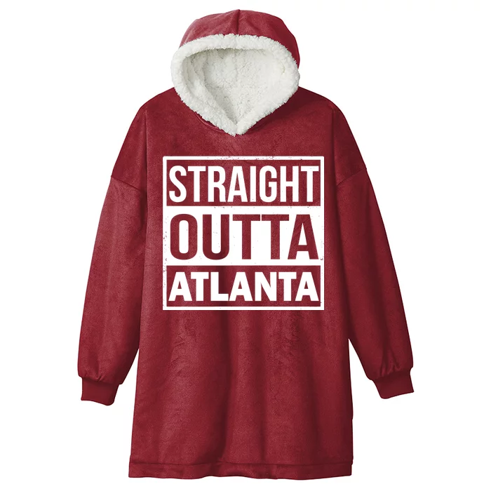 Straight Outta Atlanta Hooded Wearable Blanket