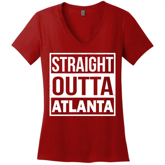 Straight Outta Atlanta Women's V-Neck T-Shirt