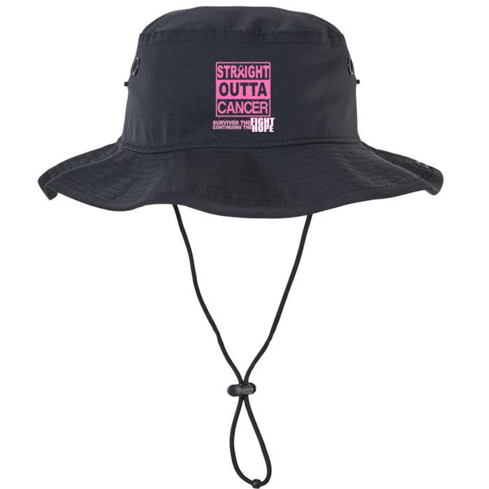 Straight Outta Breast Cancer Fight Hope Legacy Cool Fit Booney Bucket Hat