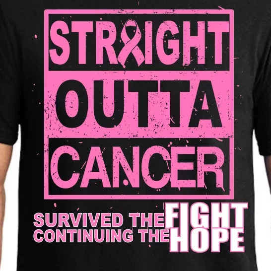 Straight Outta Breast Cancer Fight Hope Pajama Set