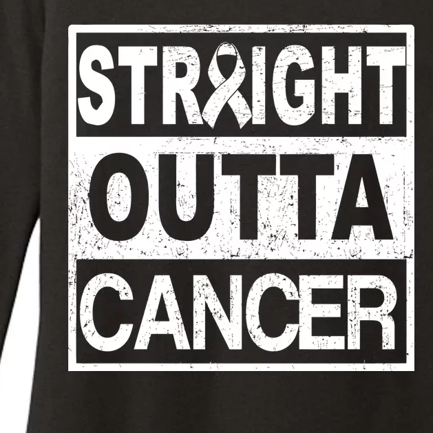 Straight Outta Cancer Womens CVC Long Sleeve Shirt