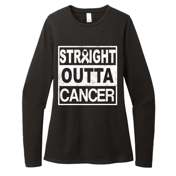 Straight Outta Cancer Womens CVC Long Sleeve Shirt