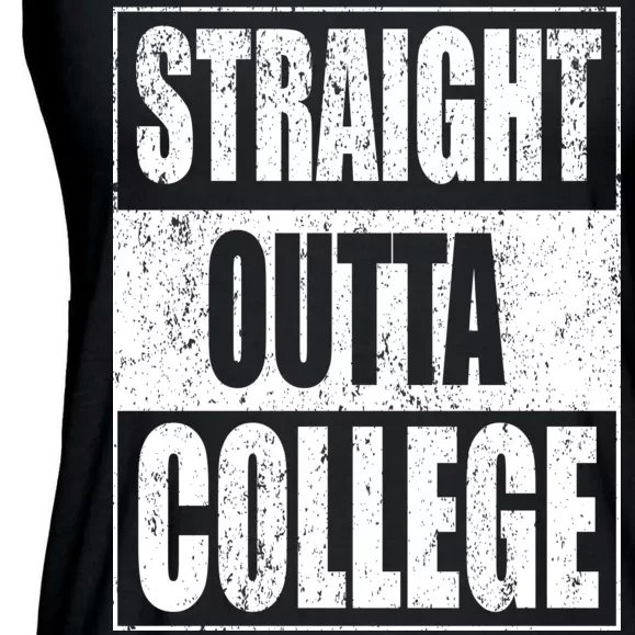 Straight Outta College Ladies Essential Flowy Tank