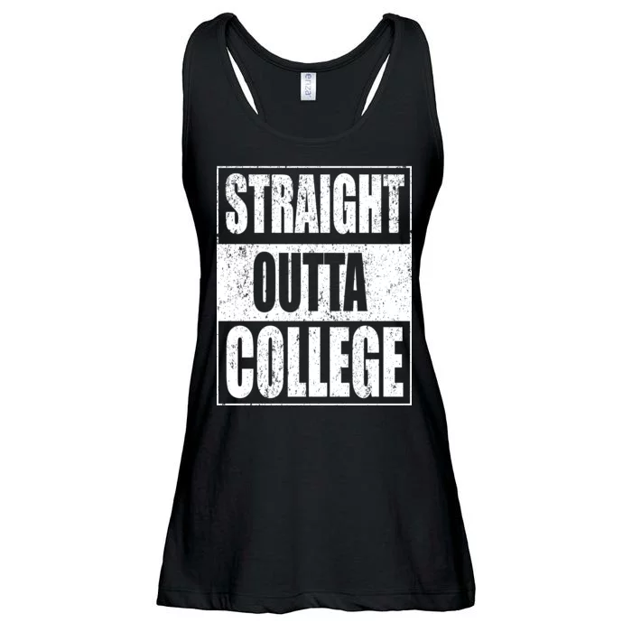 Straight Outta College Ladies Essential Flowy Tank