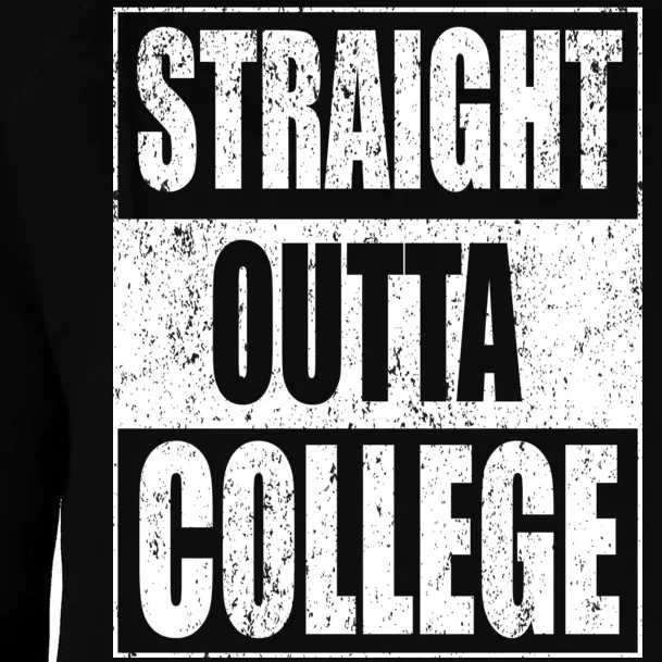 Straight Outta College Womens Funnel Neck Pullover Hood