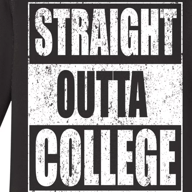 Straight Outta College Baby Long Sleeve Bodysuit