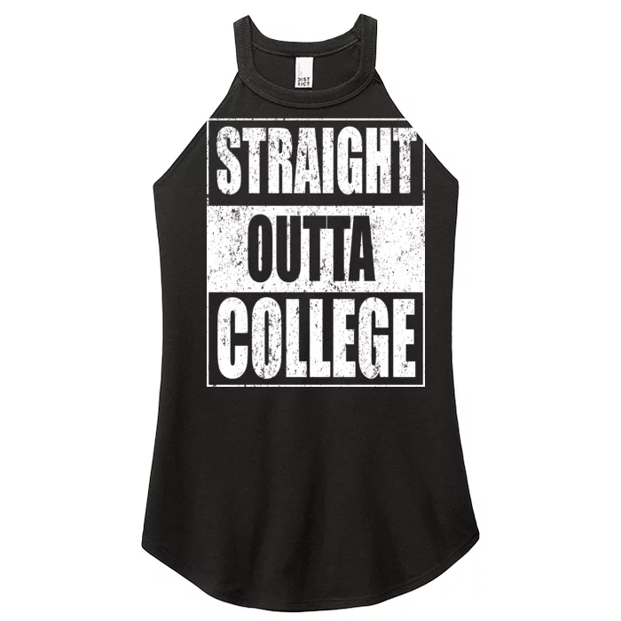 Straight Outta College Women’s Perfect Tri Rocker Tank