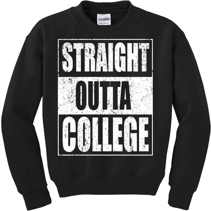 Straight Outta College Kids Sweatshirt