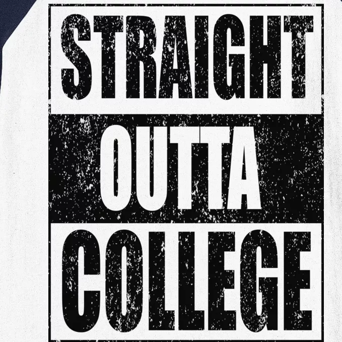 Straight Outta College Baseball Sleeve Shirt