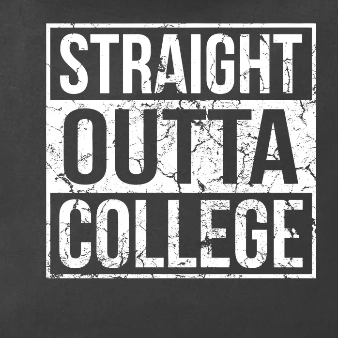 Straight Outta College Funny Senior Graduate Graudation Zip Tote Bag