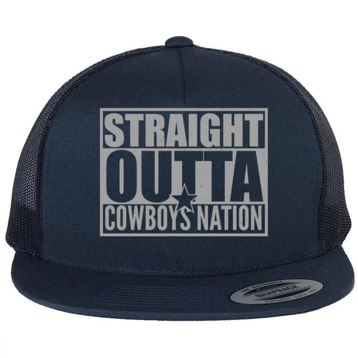 Straight Outta Cowboys Nation Flat Bill Trucker Hat