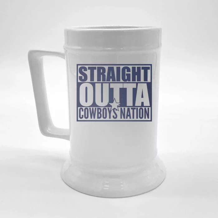 Straight Outta Cowboys Nation Front & Back Beer Stein