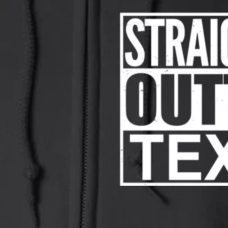 Straight Outta Custom Text Personalized Full Zip Hoodie