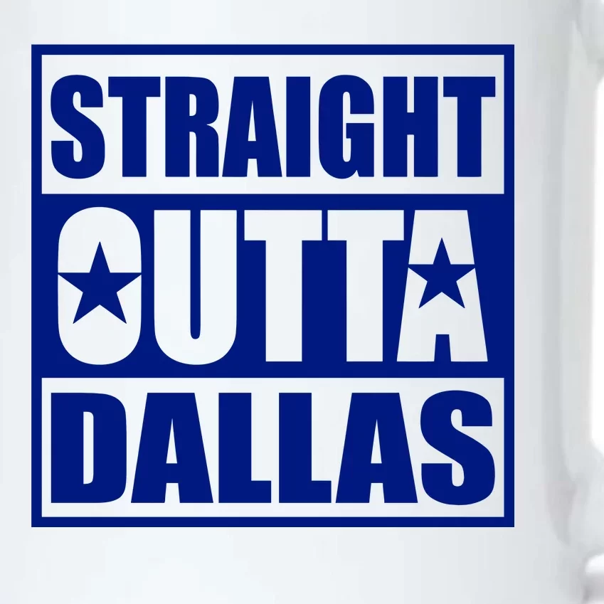 Straight Outta Dallas Texas City Black Color Changing Mug