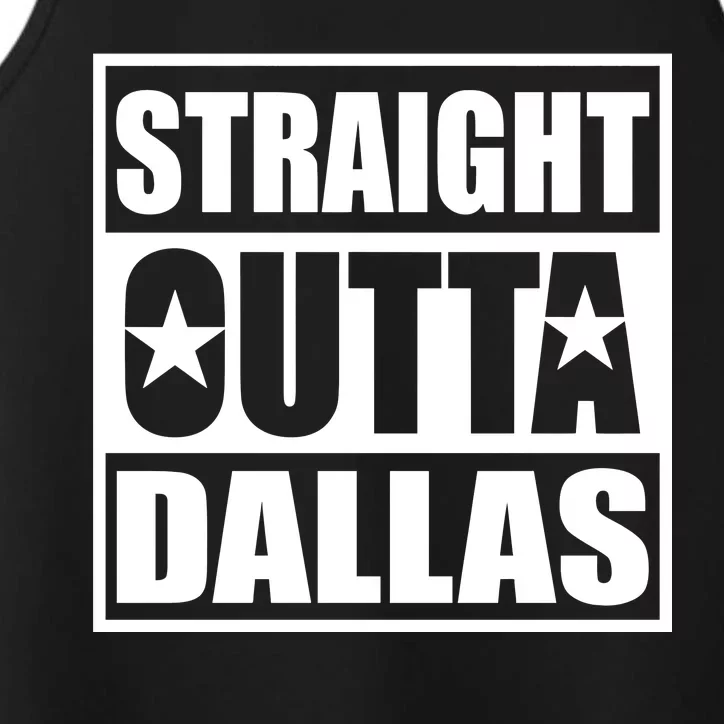 Straight Outta Dallas Texas City Performance Tank