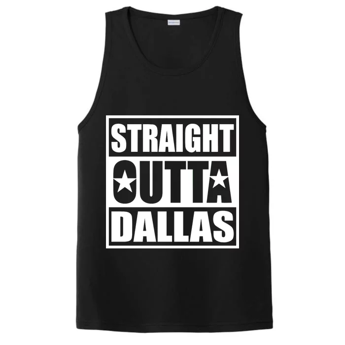 Straight Outta Dallas Texas City Performance Tank