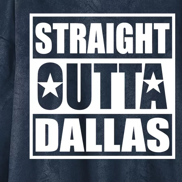 Straight Outta Dallas Texas City Hooded Wearable Blanket