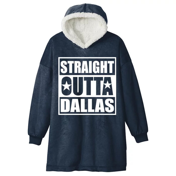 Straight Outta Dallas Texas City Hooded Wearable Blanket